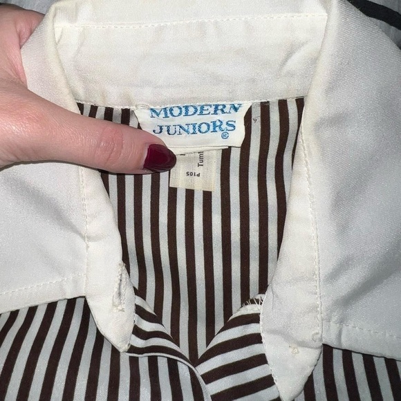 Vintage Striped Blouse - Picture 7 of 8